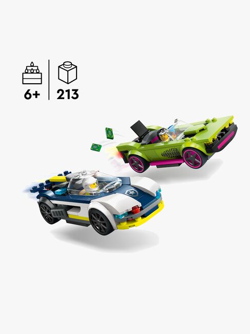 LEGO City 60415 Jakt med polisbil och muskelbil