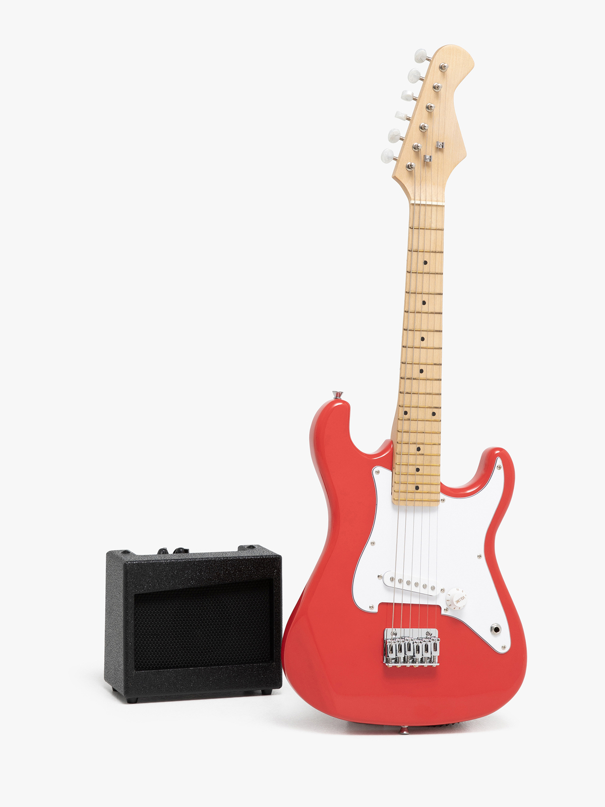 Cloudberry Castle Elgitarr med Förstärkare 80 cm, Röd