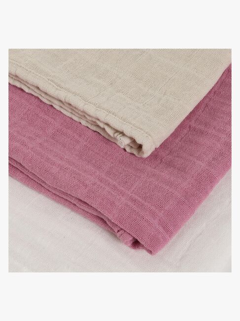 Pippi Muslinfilt 3-Pack, Mauve Orchid