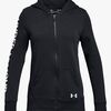 Under Armour Rival Full Zip Huvtröja, Black