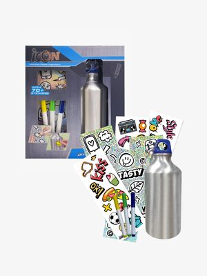 ICON Flaska med Klistermärken