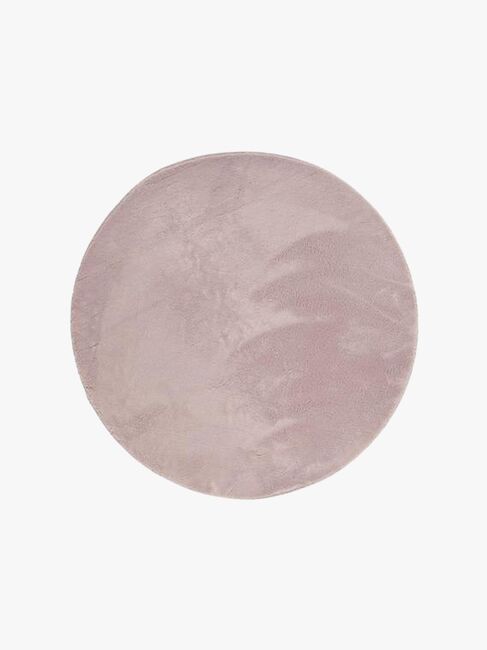 KMCarpets Matta Rund 120, Soft Dusty Pink