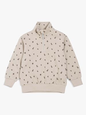 Viking X Kenza Sweatshirt Med Glidelås, Sement