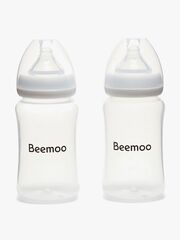 Beemoo CARE Bröstmjölksflaska 240 ml 2-pack inkl. Dinapp