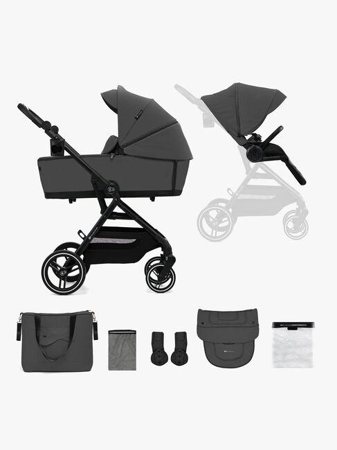 Kinderkraft YOXI 2-in-1 Duovagn, Moonlight Grey