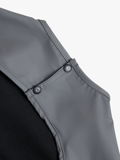 Beemoo CARE Bib  Långärmad Haklapp, Dark Grey