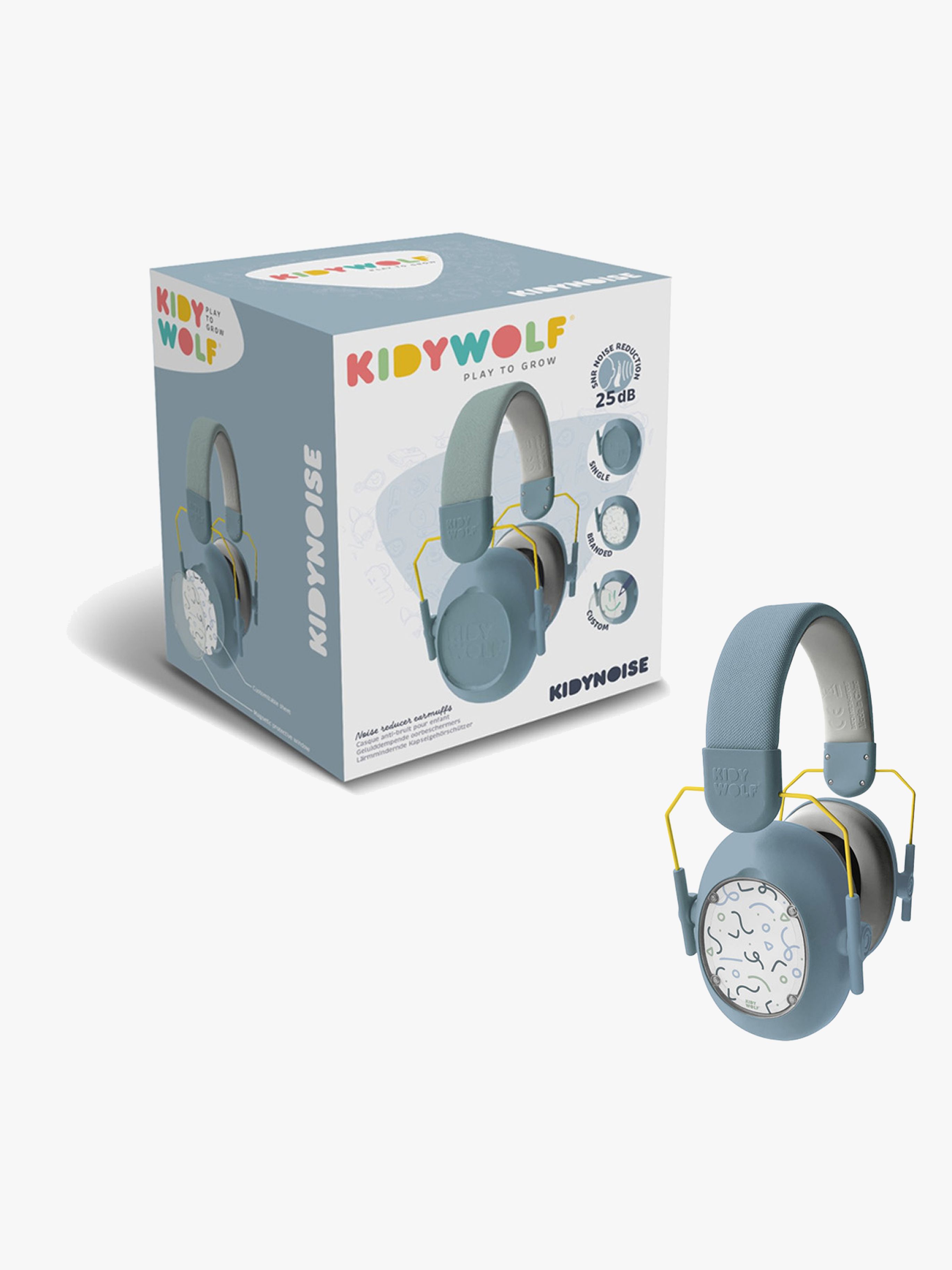 Kidywolf KIDYNOISE Hörselkåpor, Blå