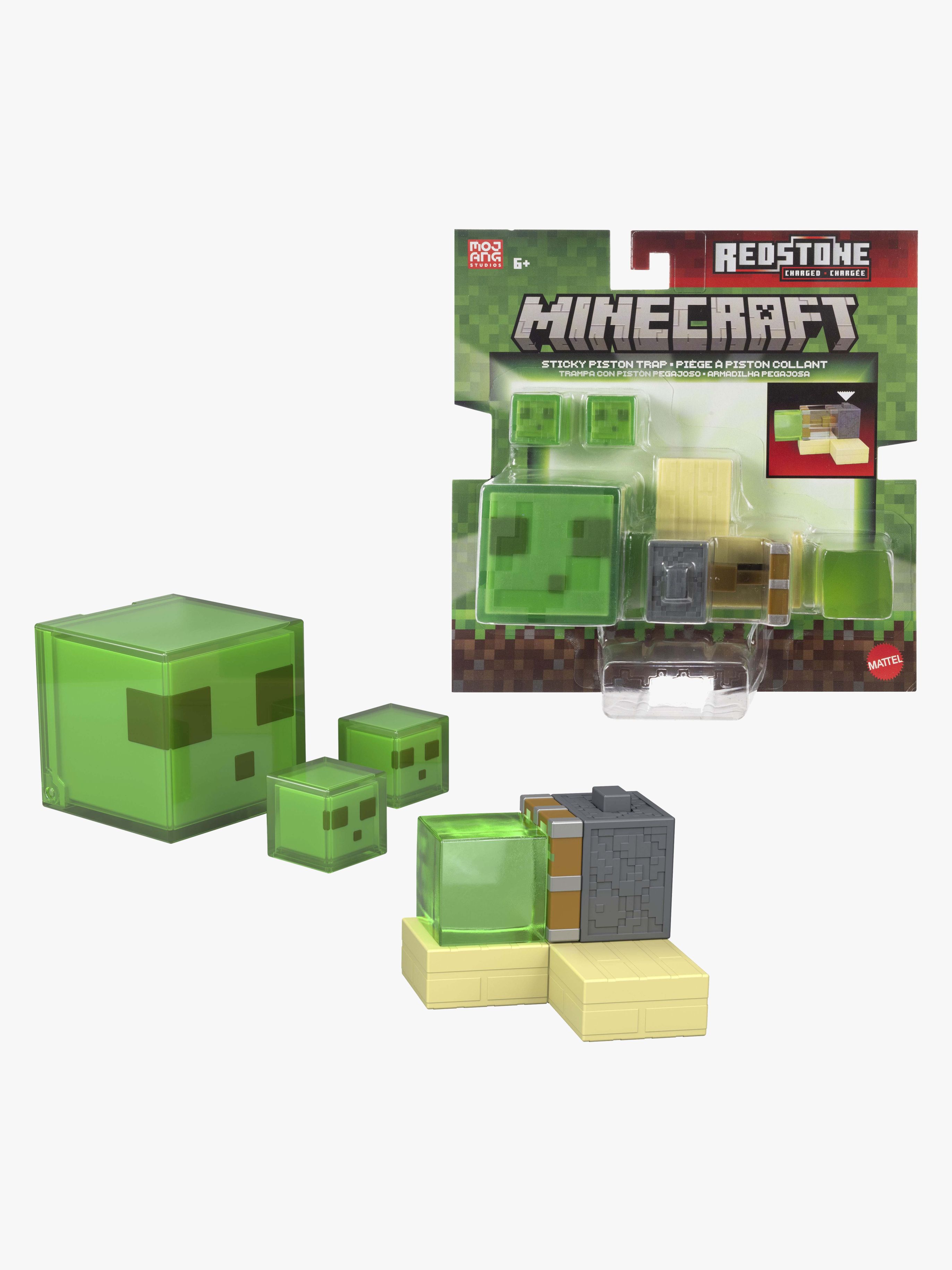 Minecraft Redstone Charged Figur Sticky Piston Trap