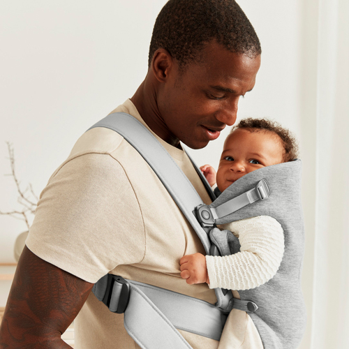 BabyBjörn Mini Bärsele 3D Jersey, Ljusgrå