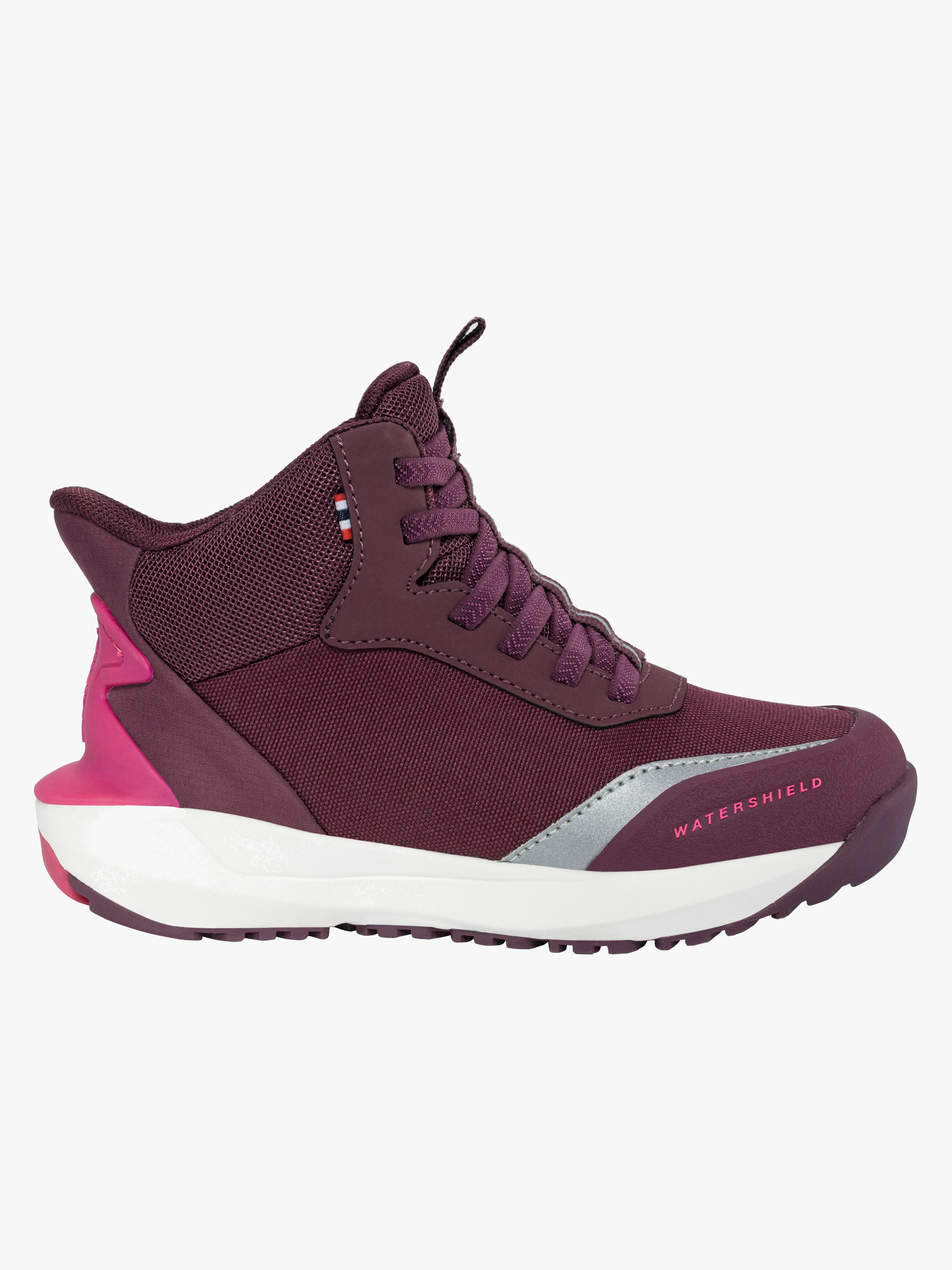 Viking QuickGo Mid Vattentäta Sneakers, Plum, 25