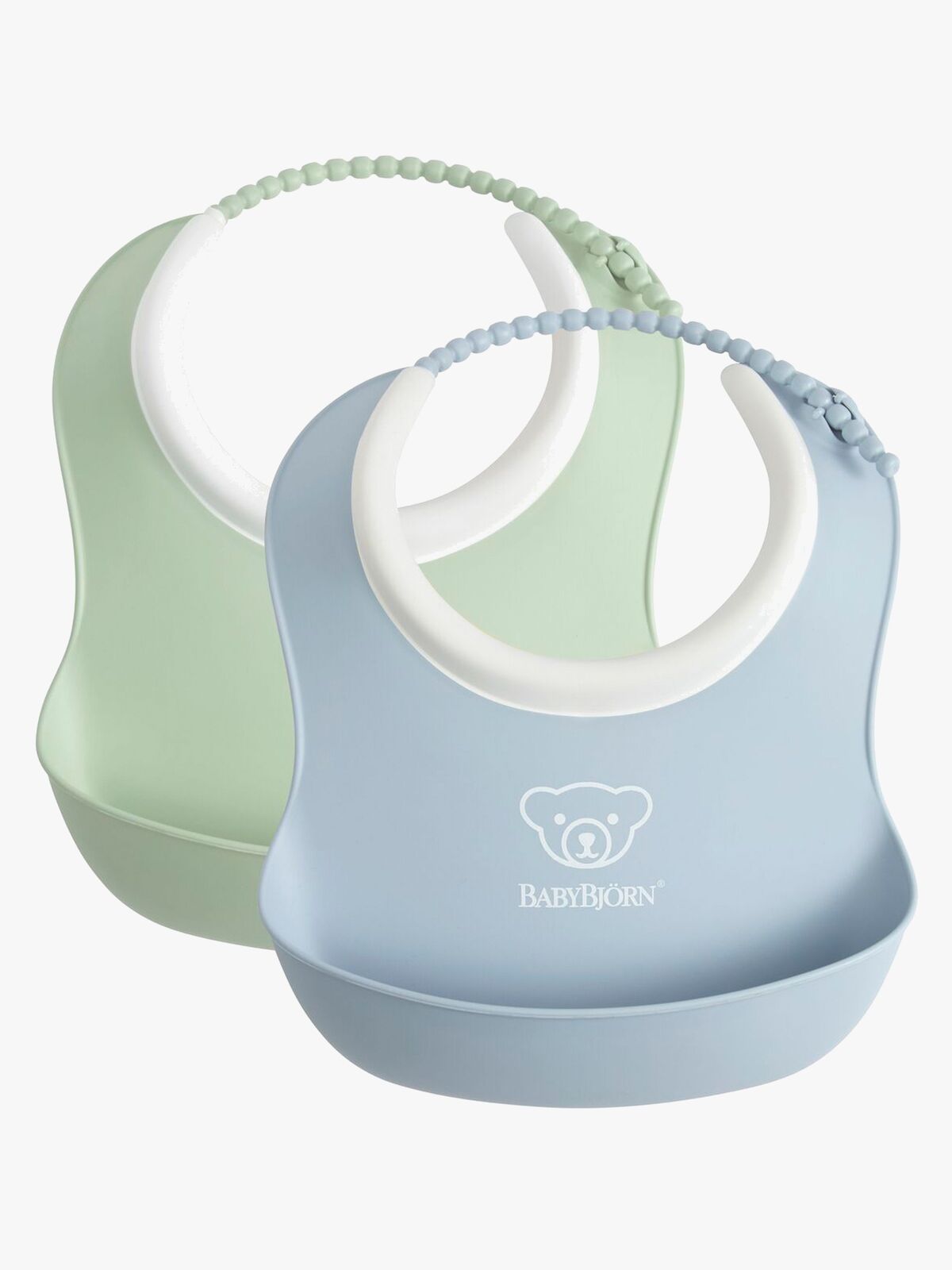 BabyBjörn Haklappsset 2-Pack, Blekgrön/Blekblå