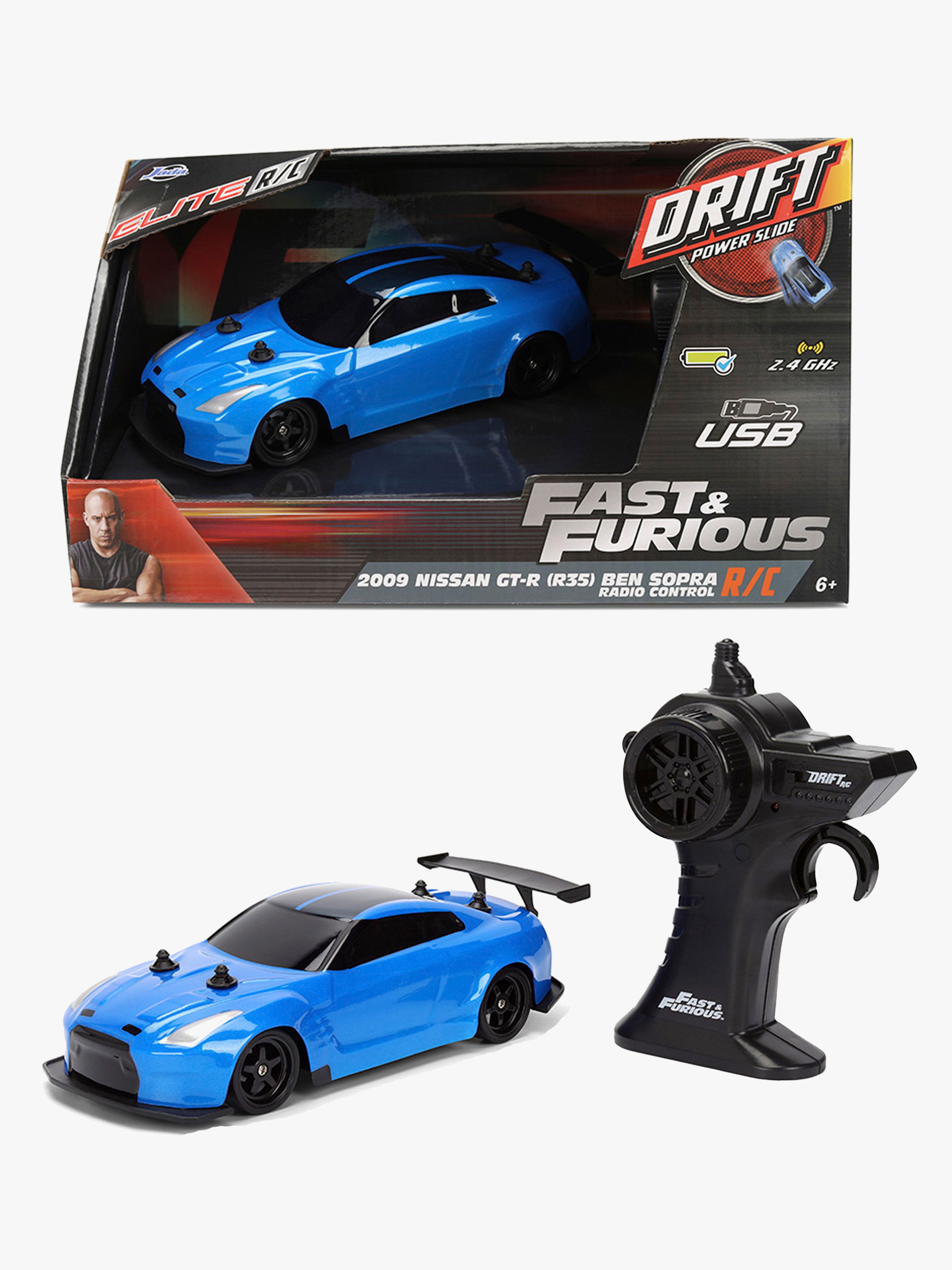 Fast &  Furious 2009 Nissan GT-R Ben Sopra Bil 1:24