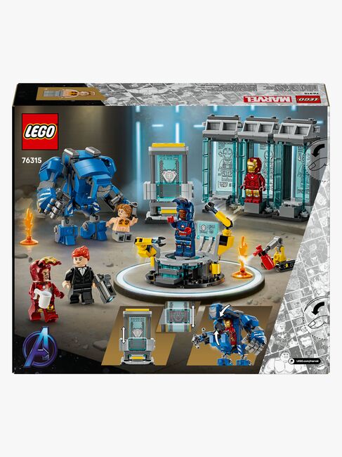 LEGO Super Heroes 76315 Iron Mans labb: rustningarnas sal