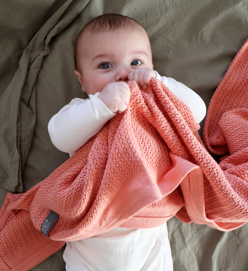 Vinter & Bloom Soft Grid EKO Gallerfilt, Clay Coral