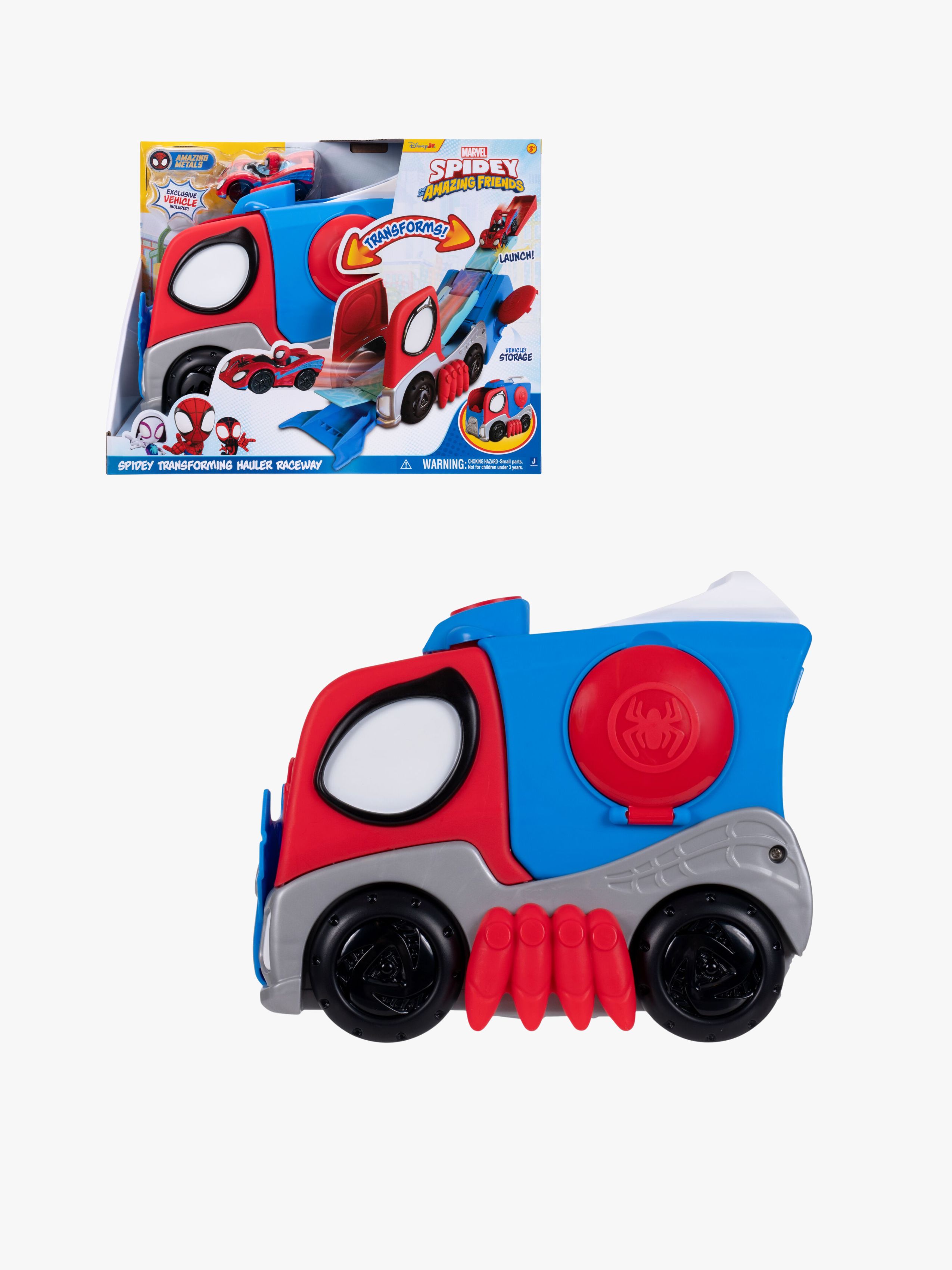 Spidey And His Amazing Friends Transformning Hauler Raceway Fordon