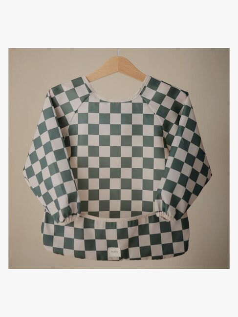 Mushie  Långärmad Haklapp, Olive Check