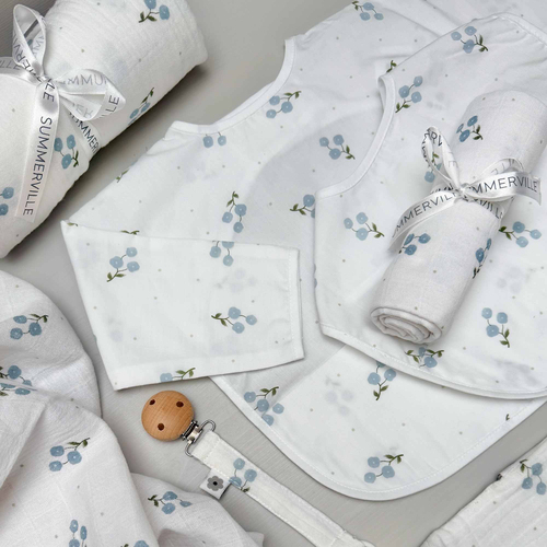 Summerville Organic Haklapp med Ärm, Bluebell