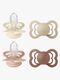 BIBS Supreme Napp 4-Pack Silikon Stl 2, Ivory/Vanilla/Blush/Woodchuck