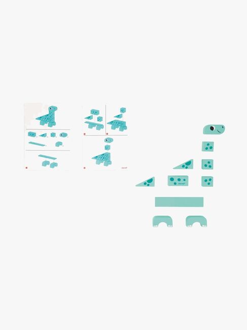 Janod Cubikosaurus Dinosaurier Att Bygga