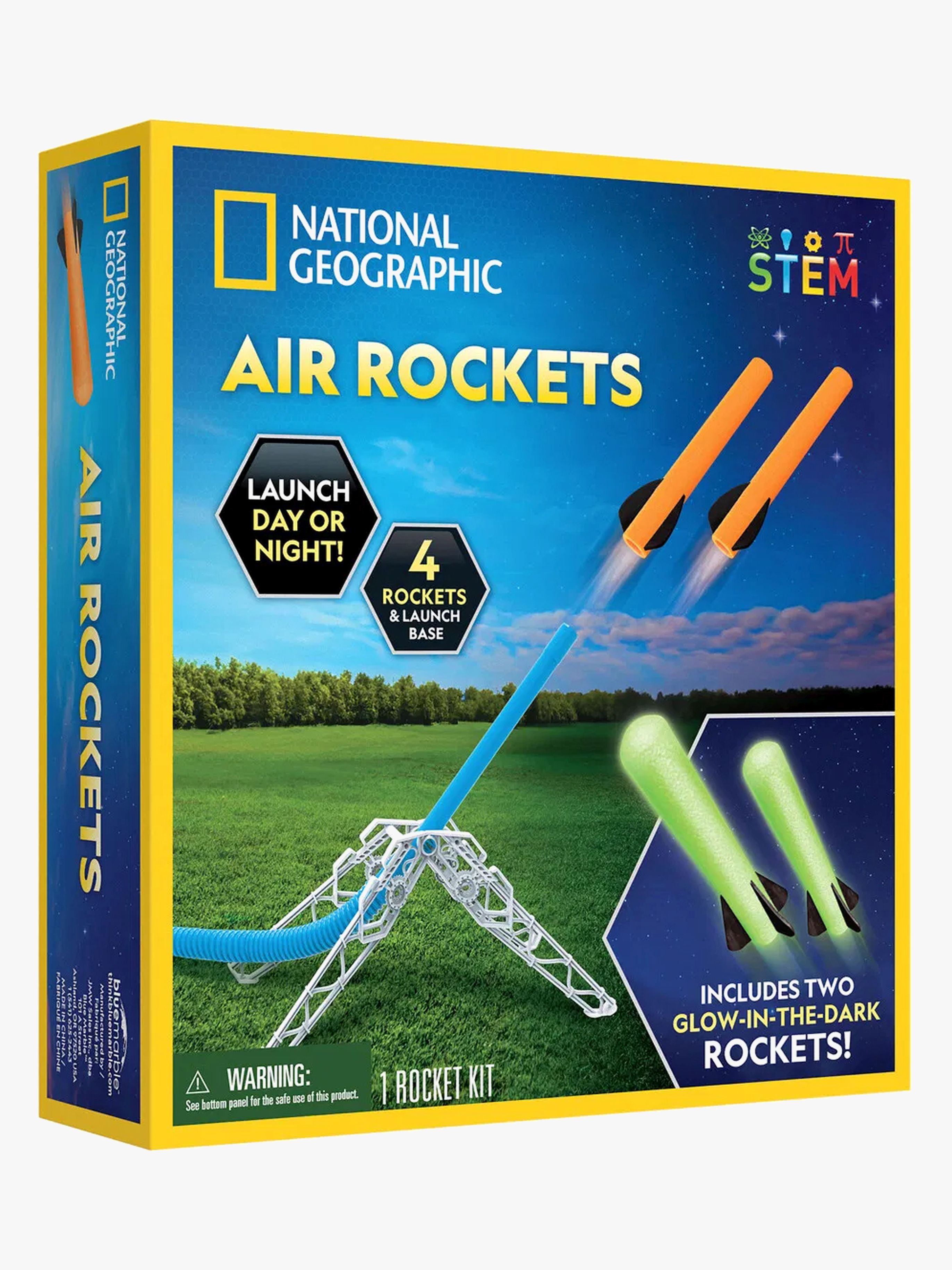 National Geographic Luftdriven Skumraket 4 st