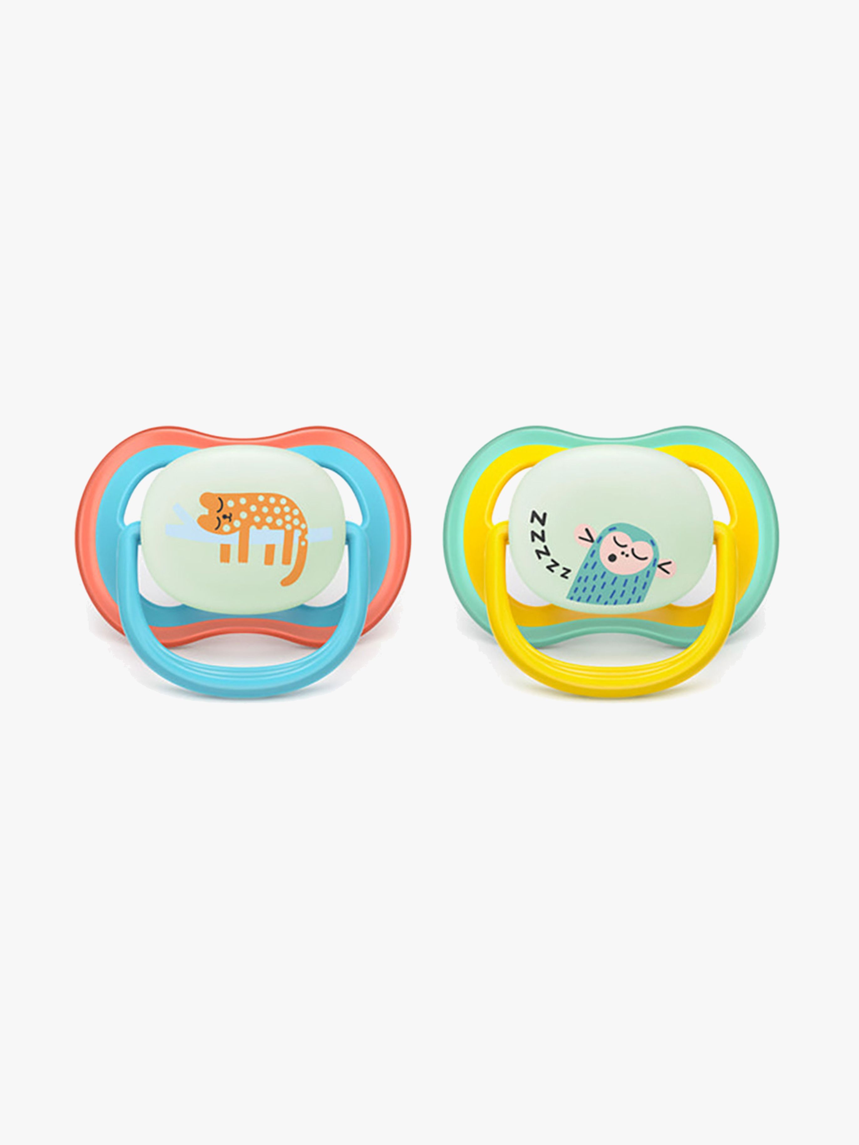Philips Avent Ultra Air Napp Natt 18m+ 2-Pack, Blå/Gul