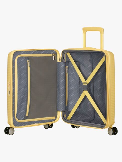 American Tourister Soundbox Spinner Resväska 35,5L, Pastel Yellow
