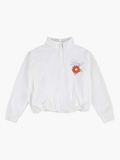 Levi's LVG Bubble Hem LS Knit Tröja, Bright White