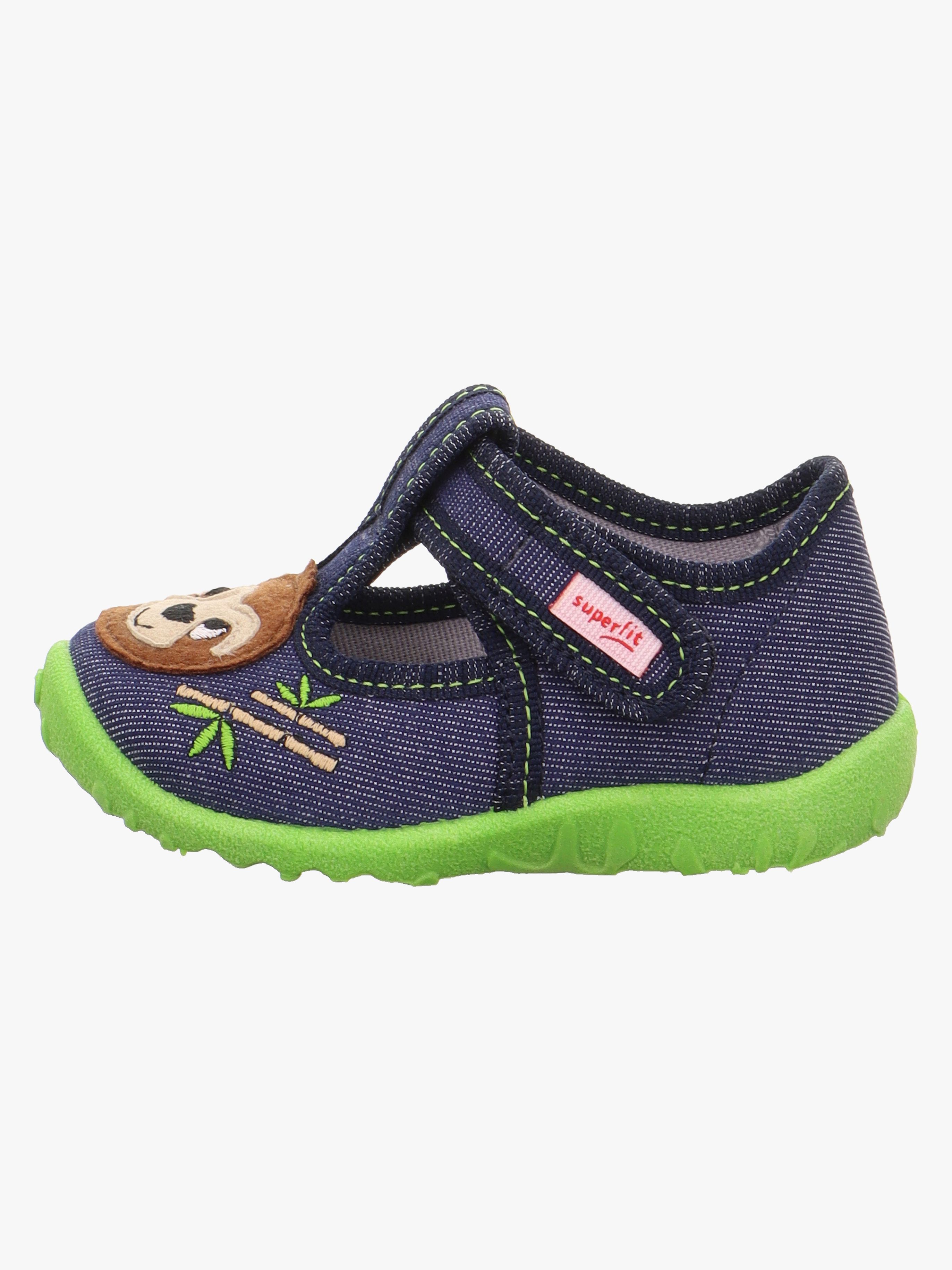 Superfit Spotty Inneskor, Dark Blue/Green, 19