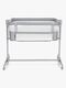 Kinderkraft Nestee Up 2 Bedside Crib, Full Light Grey