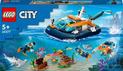 LEGO City 60377 Utforskare Och Dykarbåt
