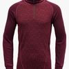 Devold DUO ACTIVE MERINO ZIP NECK Tröja Merinoull JR, Port