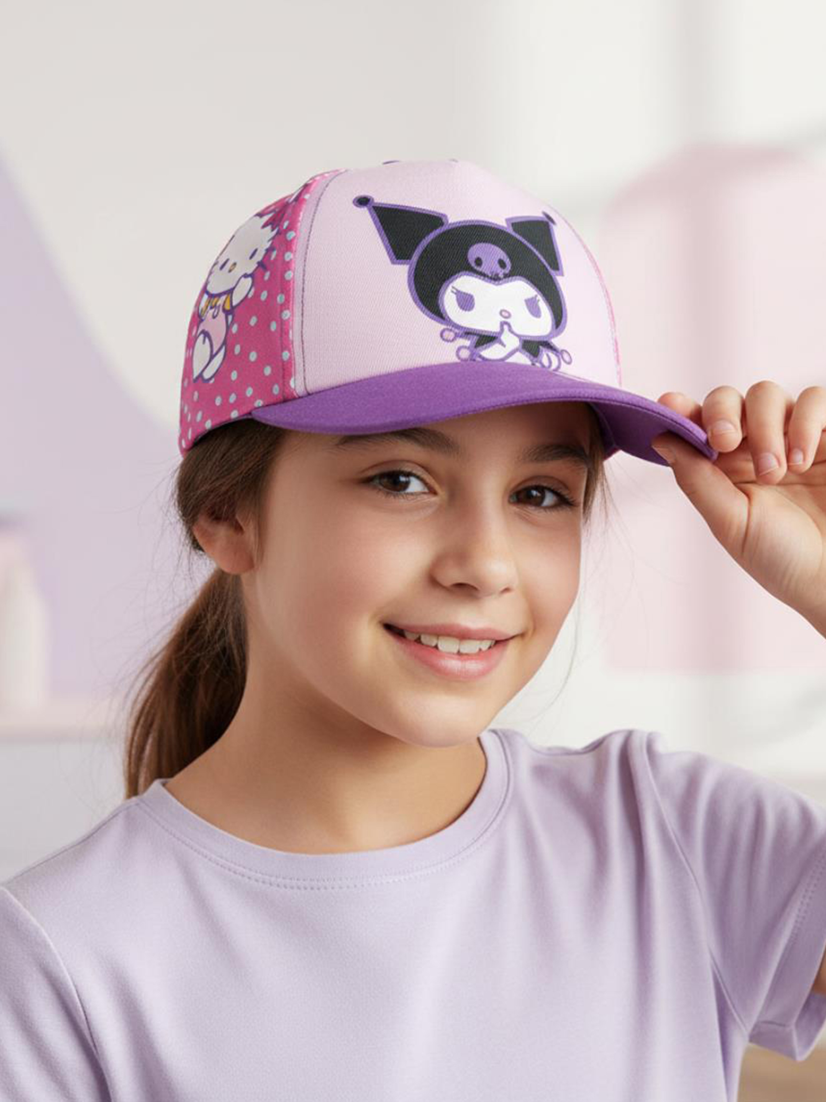 Hello Kitty Kuromi Keps, Lila