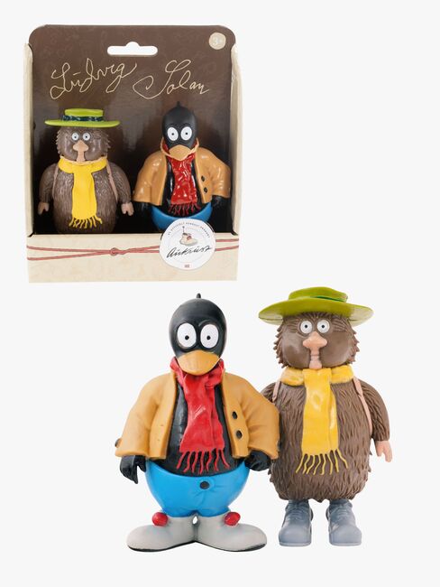 Flåklypa Figurset Ludvig & Solan 10 cm