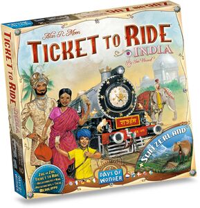 Asmodee Ticket to Ride Map Collection India-Switzerland Sällskapsspel
