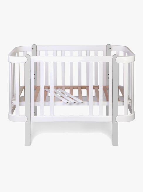 Yappy Kids Étude Spjälsäng, Vit/Grå