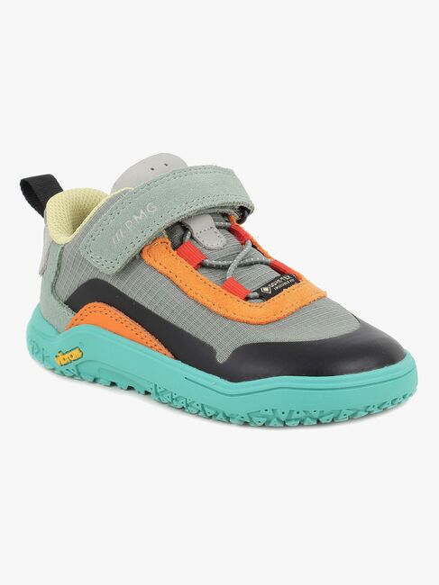 Primigi Pyr GTX Barefoot Sneakers, Green/Orange