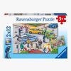 Ravensburger Pussel Blåljus på Väg 2x12 Bitar