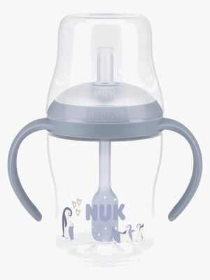 NUK Perfect Match Träningsmugg med Sugrör 150 ml, Penguin