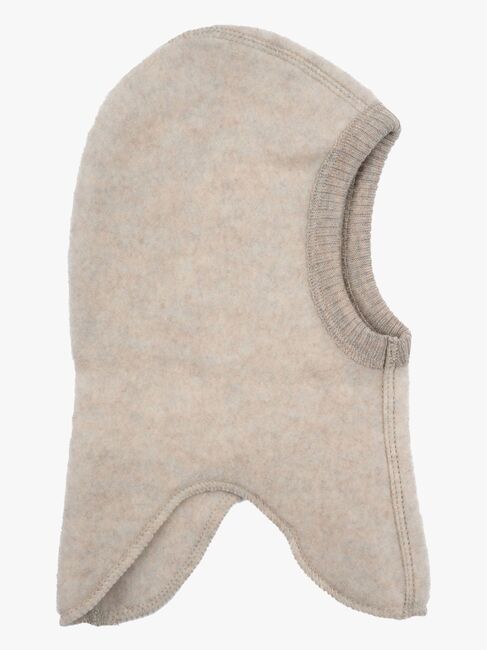 Mikk-Line Balaklava Merinoull, Melange Offwhite