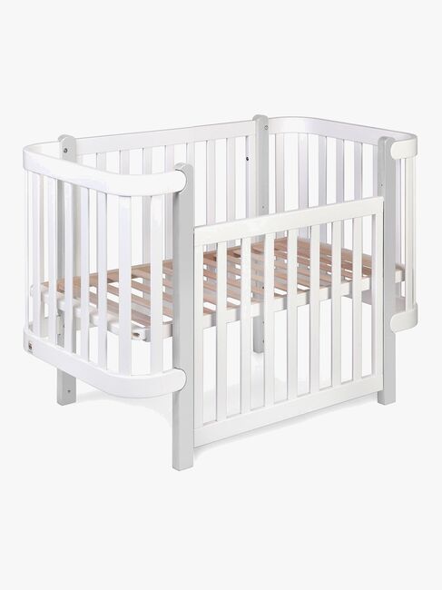 Yappy Kids Étude Spjälsäng, Vit/Grå