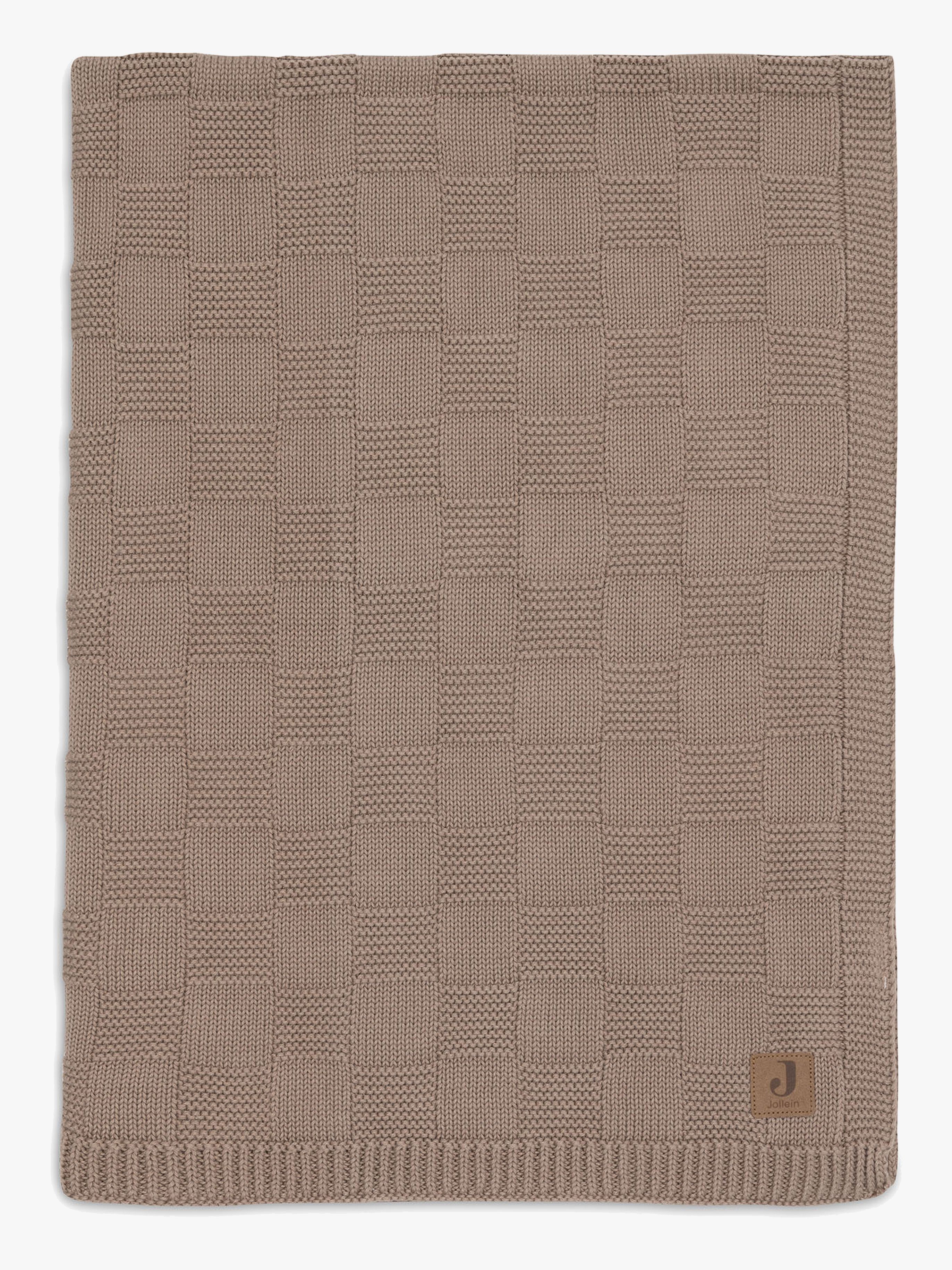 Jollein Filt 75x100 cm Box Knit, Milky Coffee