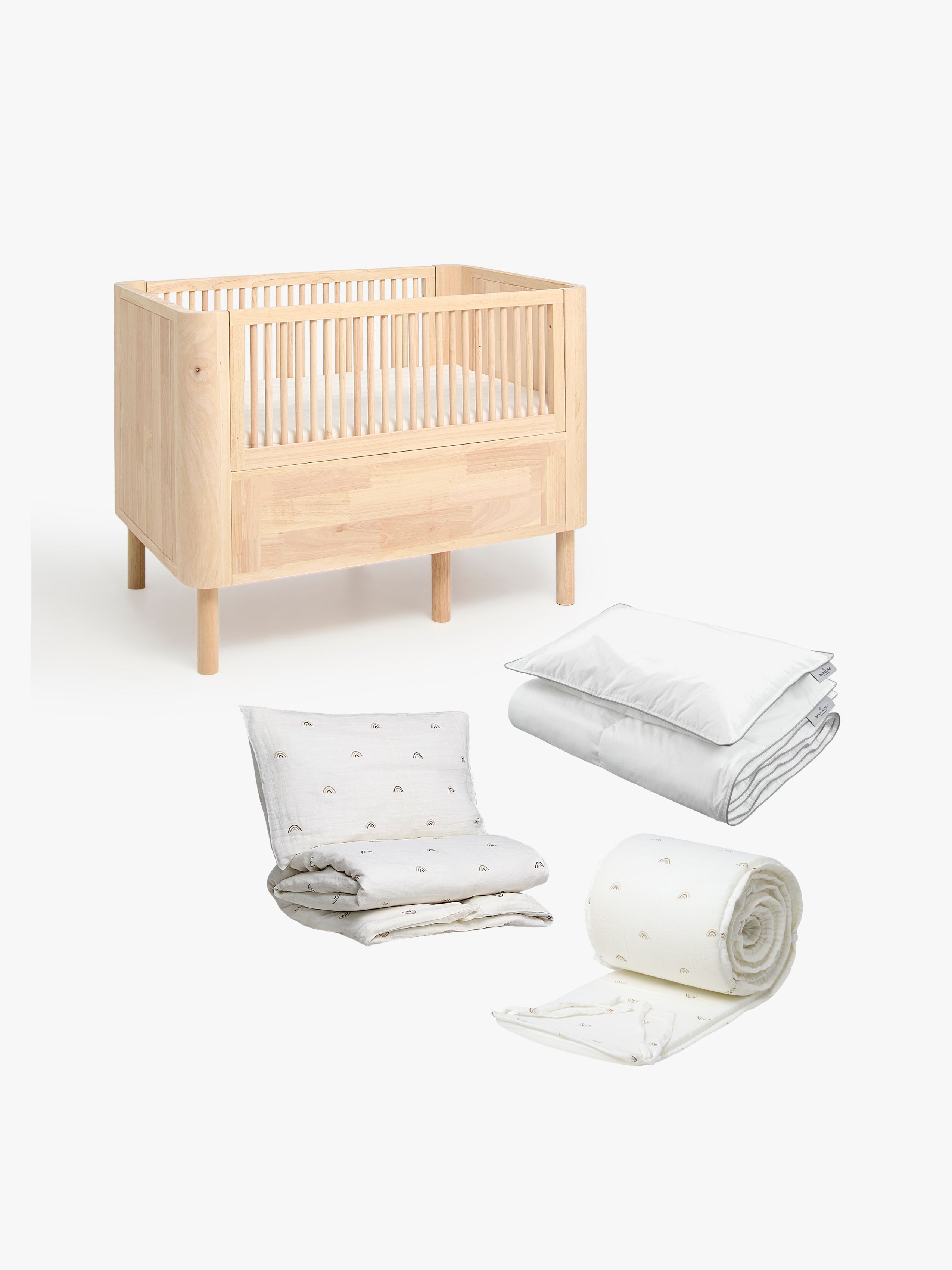 Alice &  Fox June Växasäng inkl. Bäddkit AVIVA 100×130 Natural Wood