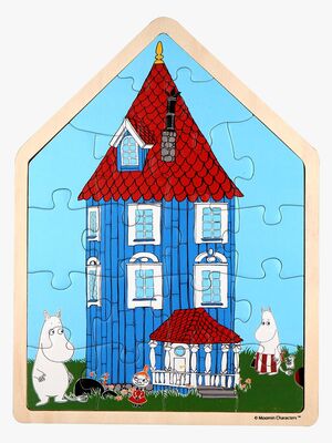 Mumin Träpussel Muminhuset 19 Bitar