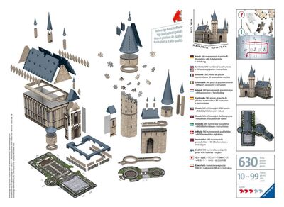 Ravensburger Harry Potter Hogwarts Castle 3D-Pussel, 540 Bitar