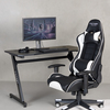 Victory Future Gamingstol inkl. Bord, Svart/Vit