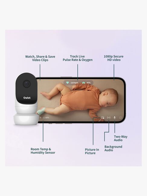 Owlet Dream Sock Babyvakt inkl. Owlet Cam 2, Mint