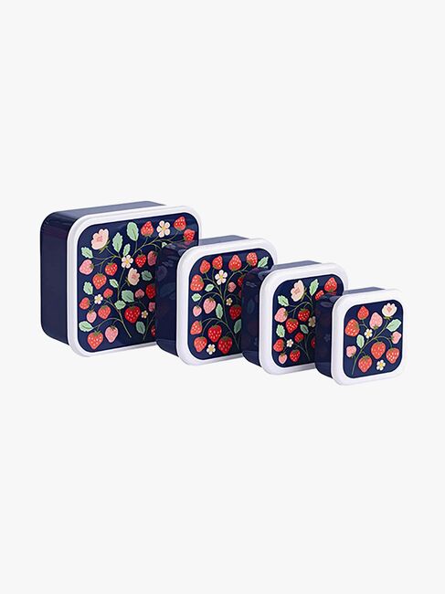 A Little Lovely Company Lunchboxset, Jordgubb