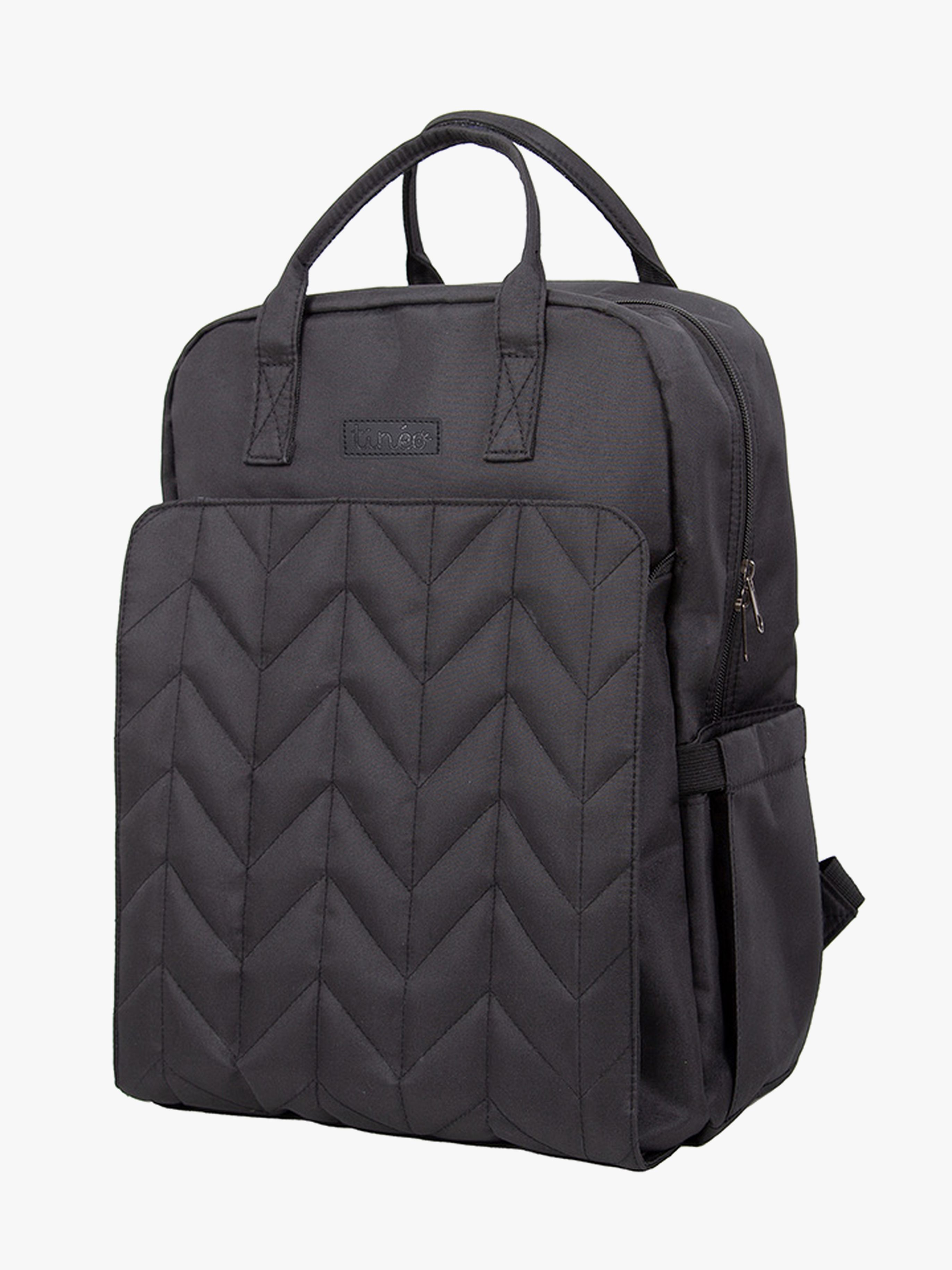 Tineo Skötväska Ryggsäck, Quilt Svart