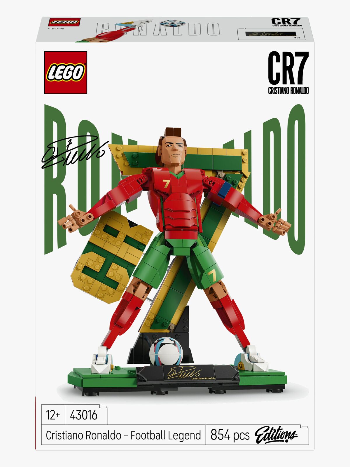 LEGO Editions Football 43016 Cristiano Ronaldo – fotbollslegend