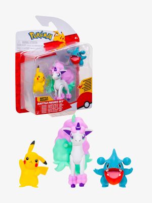 Pokémon Battle Figurset Pikachu, Gible & Ponyta 3-Pack